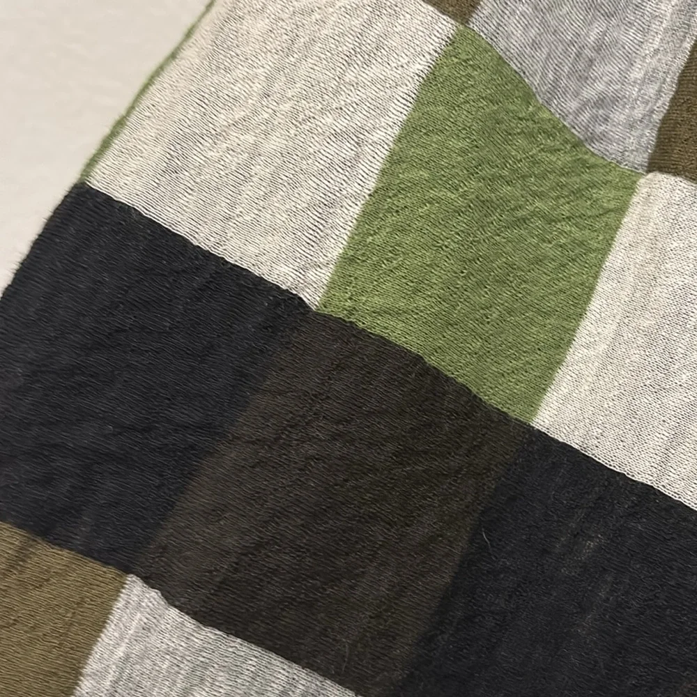 Yohji Yamamoto patch worked wool skirt - Picture 3 of 10